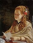 William Maw Egley Canvas Paintings - The Letter